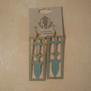 MATA Traders New Stain Glass Earrings